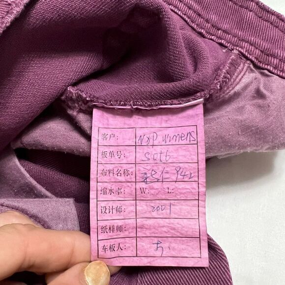 NXP Nena and Pasadena Denim Jean Skirt Purple Exposed Front Buttons Size XS - Picture 11 of 14